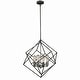 preview thumbnail 8 of 14, VAXCEL Rad 4-Light Mid-Century Modern Geometric Cage Pendant, LED Compatible, Adjustable Height Hanging Ceiling Fixture