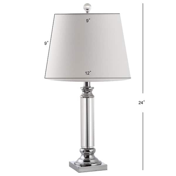 SAFAVIEH Lighting 24-inch Zara Crystal Table Lamp (Set of 2) - 12"x12"x24"