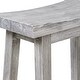 preview thumbnail 36 of 80, The Gray Barn Vermejo Wire-brushed Rubberwood Saddle Stool