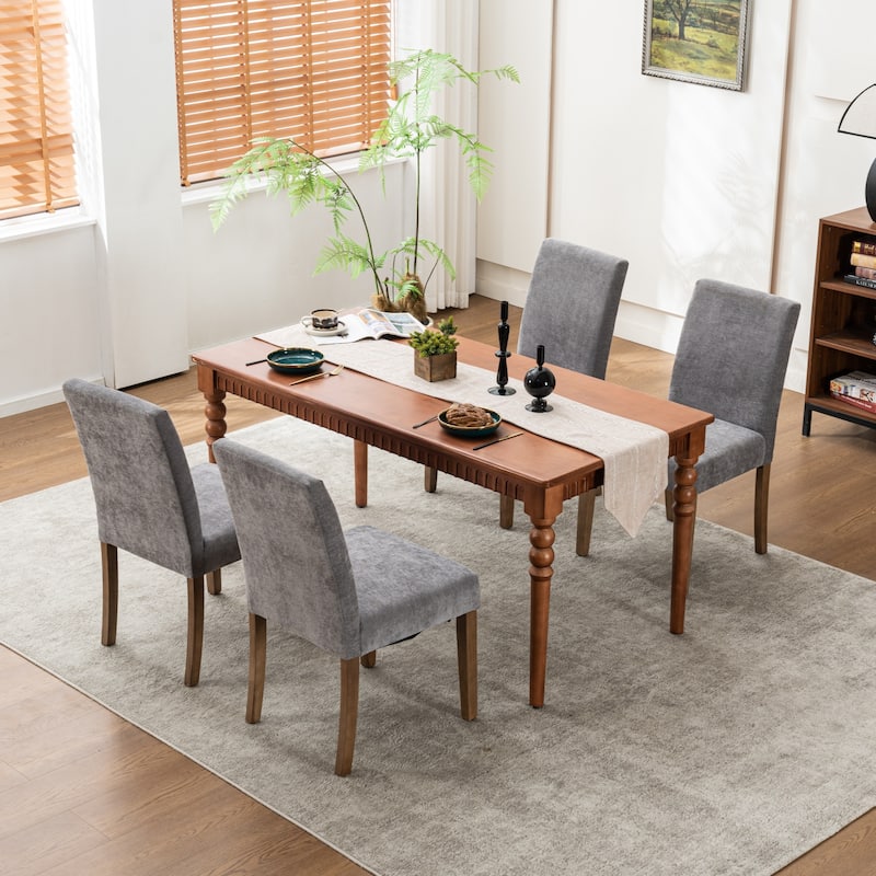 Upholstered Dining Chairs Set of 4, Armless Kitchen Chairs