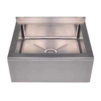 Whitehaus Noah's Wall Mounted Single Basin Stainless Steel Kitchen