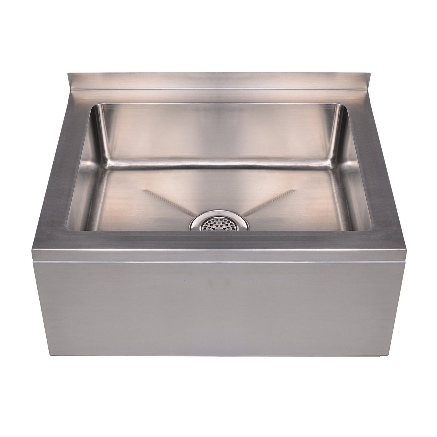Whitehaus Noah's Wall Mounted Single Basin Stainless Steel Kitchen