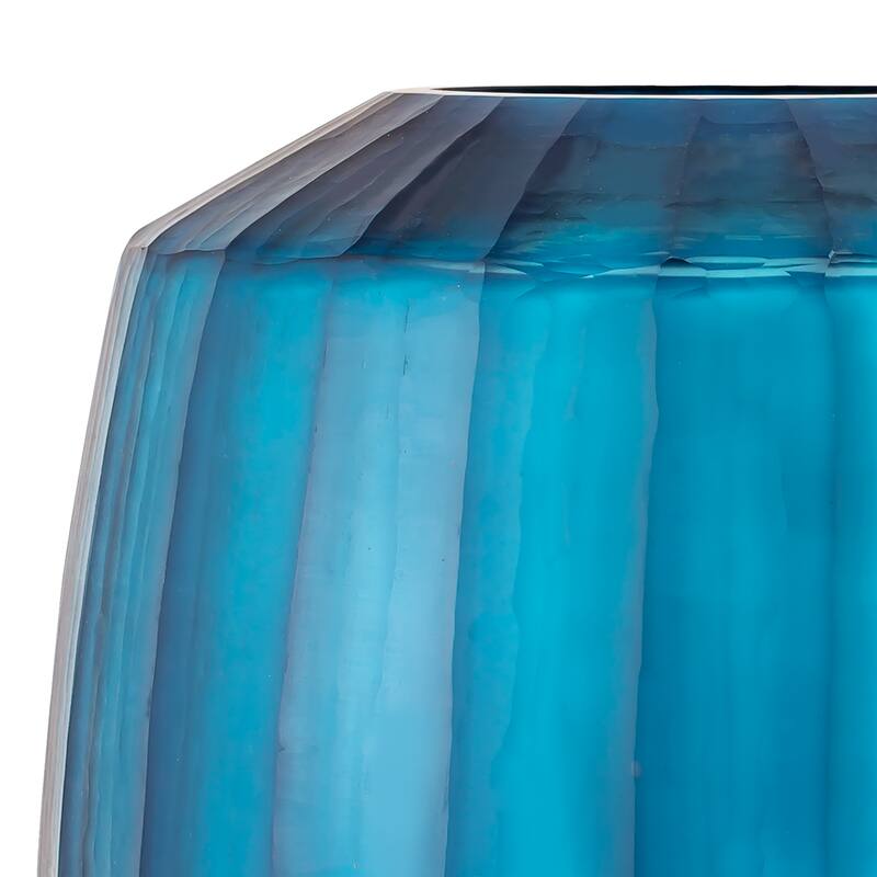 Elk Home Aria Blue Glass Transitional 10 Inch Wide Vase