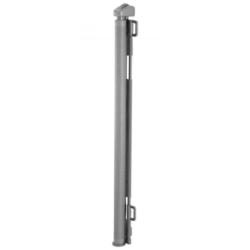 Retractable Baby Gate with Escape-Proof Bottom Hook and Mesh Design for Kids and Pets Safety