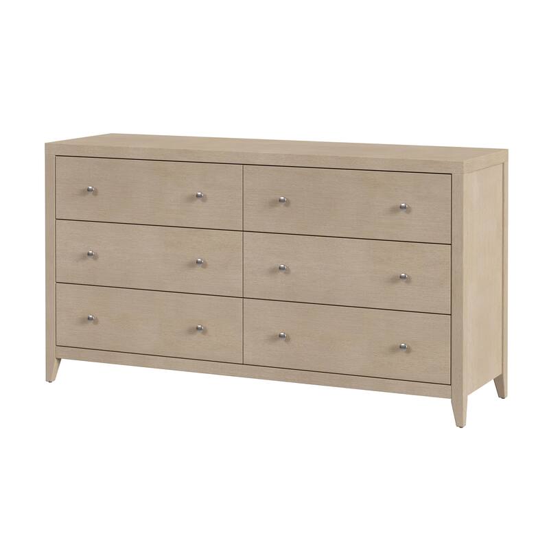 Dana 60 in. W Rectangular Wood 6 Drawer Dresser