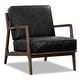 preview thumbnail 79 of 101, Poly & Bark Verity Leather Lounge Chair - Full Grain Genuine Italian Leather Onyx Black
