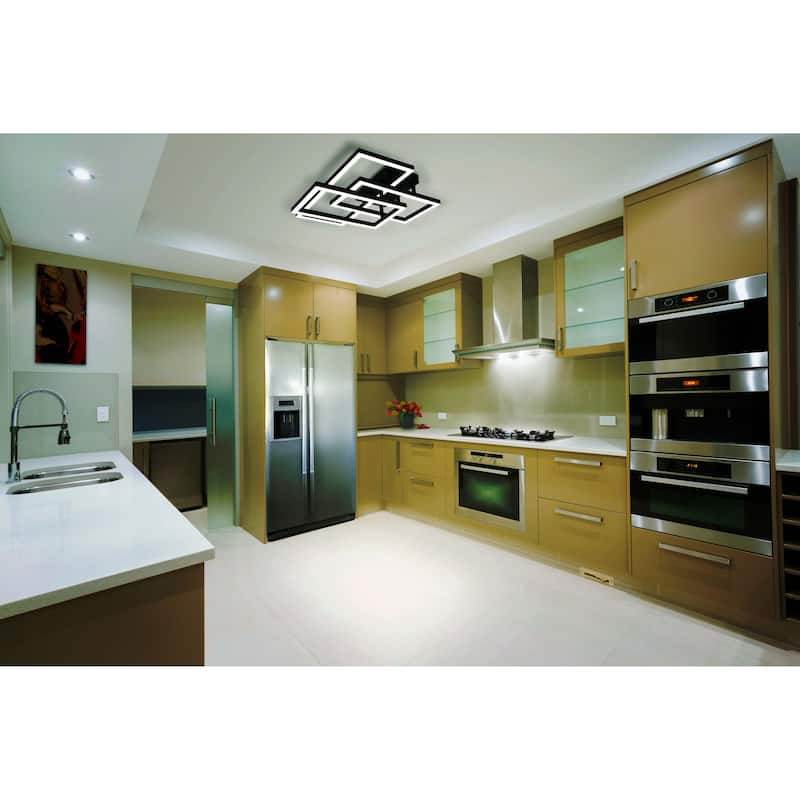 VONN Lighting Radium VRCF49103BL 28-inch ETL Certified Integrated LED Rectangular Ceiling Fixture - 28"L x 27.5"W x 6.75"H