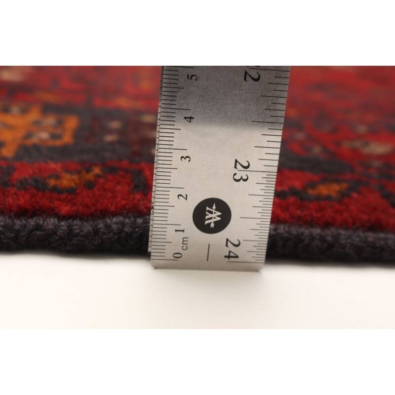 ECARPETGALLERY Hand-knotted Baluch Red Wool Rug - 3'9 x 6'1