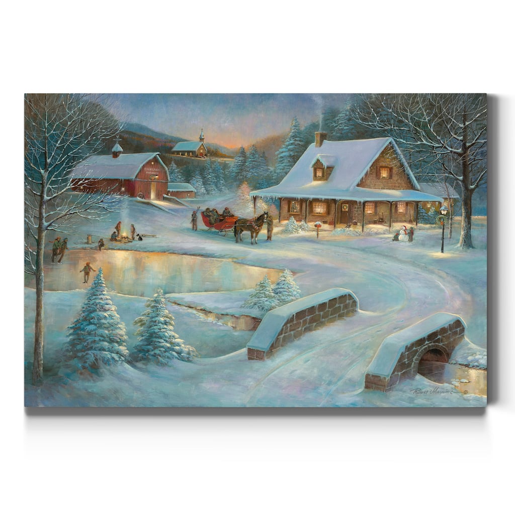 Little Meadows Xmas-Premium Gallery Wrapped Canvas - Ready to Hang