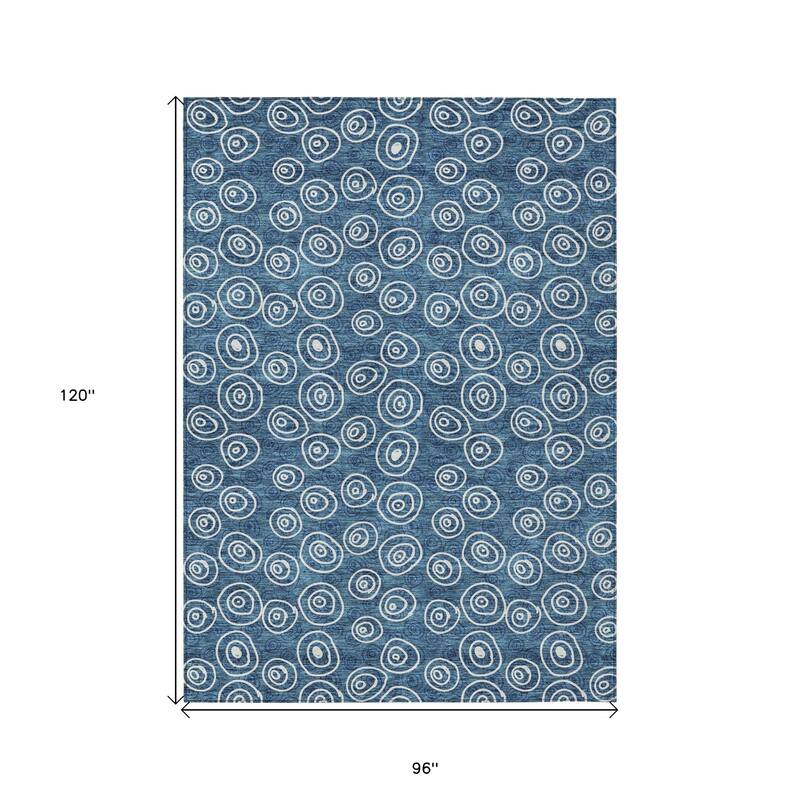 HomeRoots Geometric Transitional Rectangle Outdoor Rug