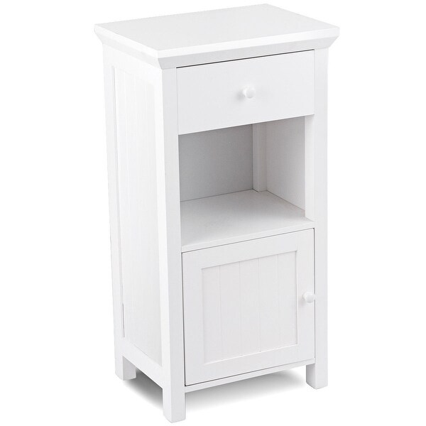 Bathroom Floor Storage Drawer Cabinet Cupboard with Door