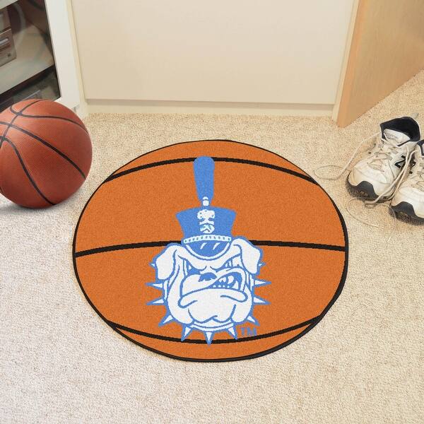 Shop Ncaa The Citadel Bulldogs Basketball Shaped Mat Area Rug