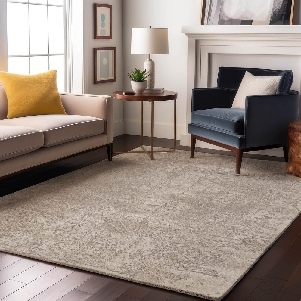 Premium Washable Super Soft Solid Abstract Mayfield Rug