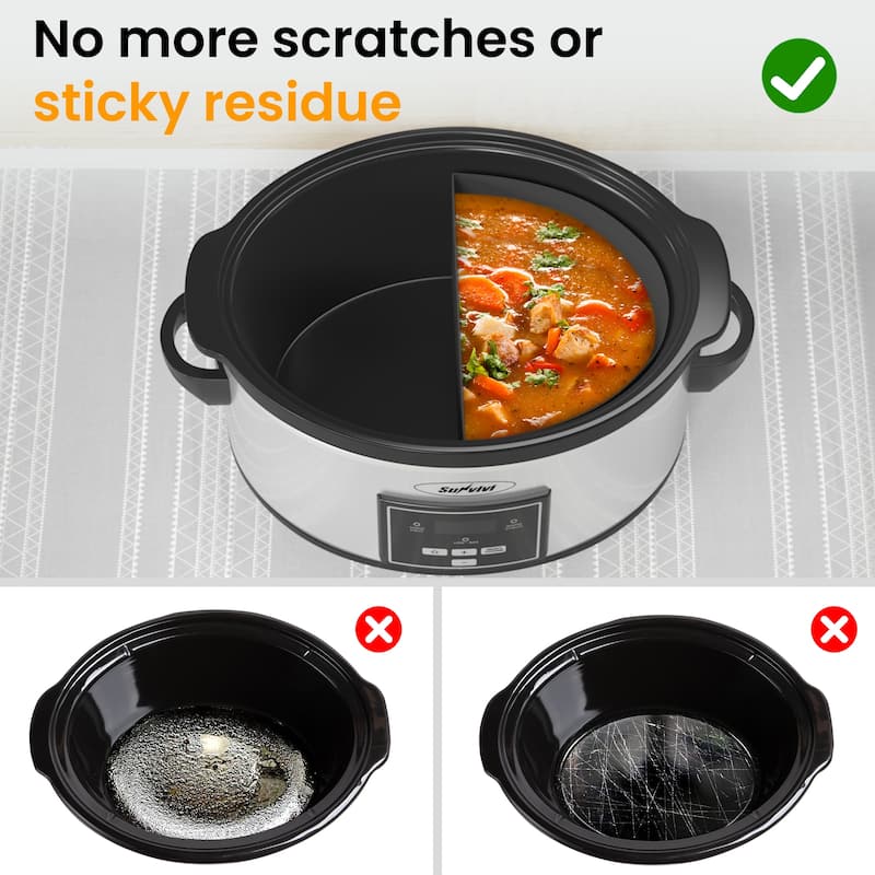 Sunvivi Programmable 6 Quart Slow Cooker