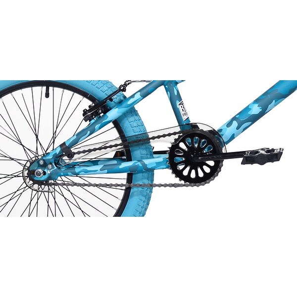 Kent 20 In. Incognito Girl's BMX Bike, Turquoise Blue Camouflage