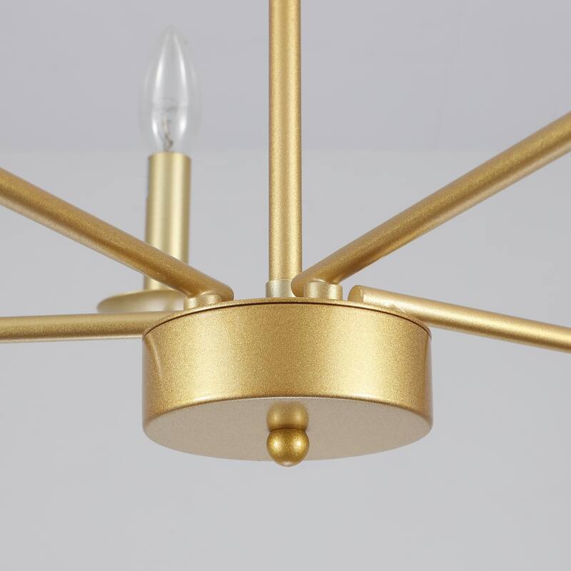 5-Light 24.04 in. Classic Chandelier for Kitchen Living Room