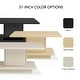 preview thumbnail 4 of 41, Ross Modern Square Coffee Table with Wrap Around Base Shelf and Hidden Storage by Strick & Bolton