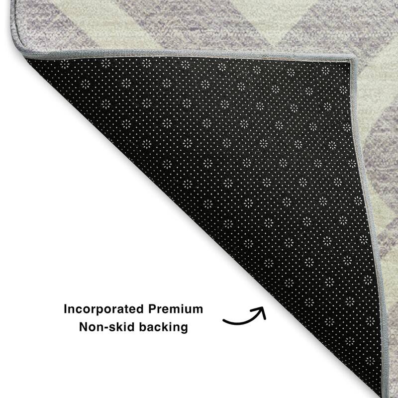 Premium Washable Super Soft Modern Medallions Mayfield Rug