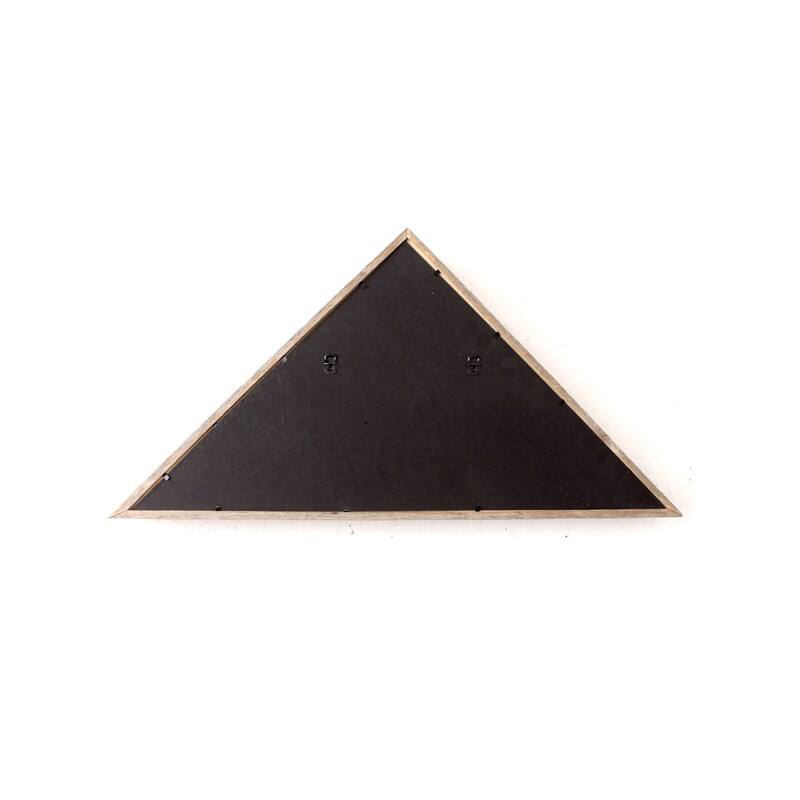 HomeRoots 26" X 14" Gray Wood Triangle Hanging Dimensional Sculpture - 14W x 4 D x 26 H