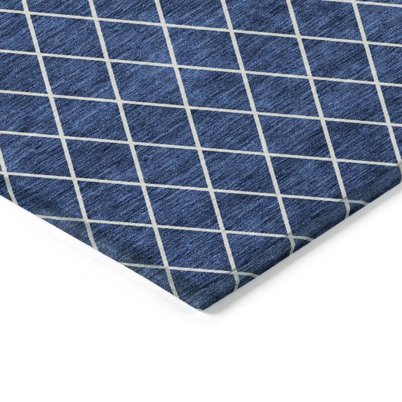 HomeRoots Geometric Transitional Rectangle Outdoor Rug