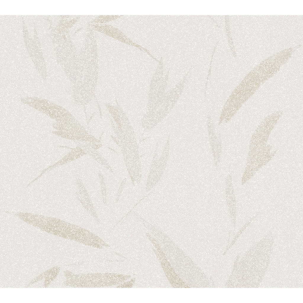 Advantage Kaiya Cream Leaves Wallpaper - 20.9in x 396in x 0.025in - 20.9in x 396in x 0.025in
