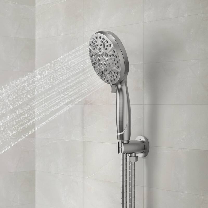 2-in-1 Shower Head and Handheld Combo with Solid Brass Valve