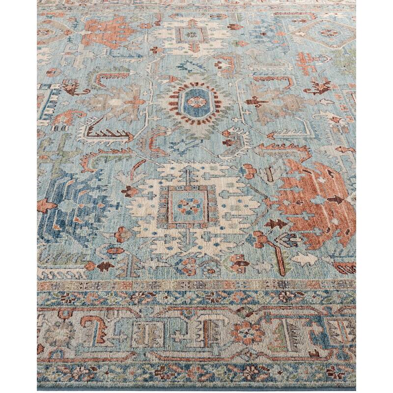 Serapi One-of-a-Kind Hand-Knotted Area Rug - Green - 8' 0" x 9' 9"