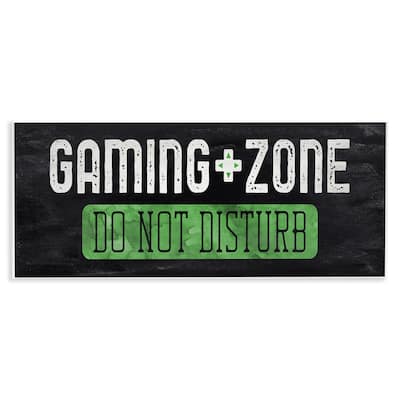 Stupell Do Not Disturb Gaming Zone Wall Plaque Art Design By CAD Designs