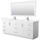 Option White / Giotto Quartz Top / Brushed Nickel