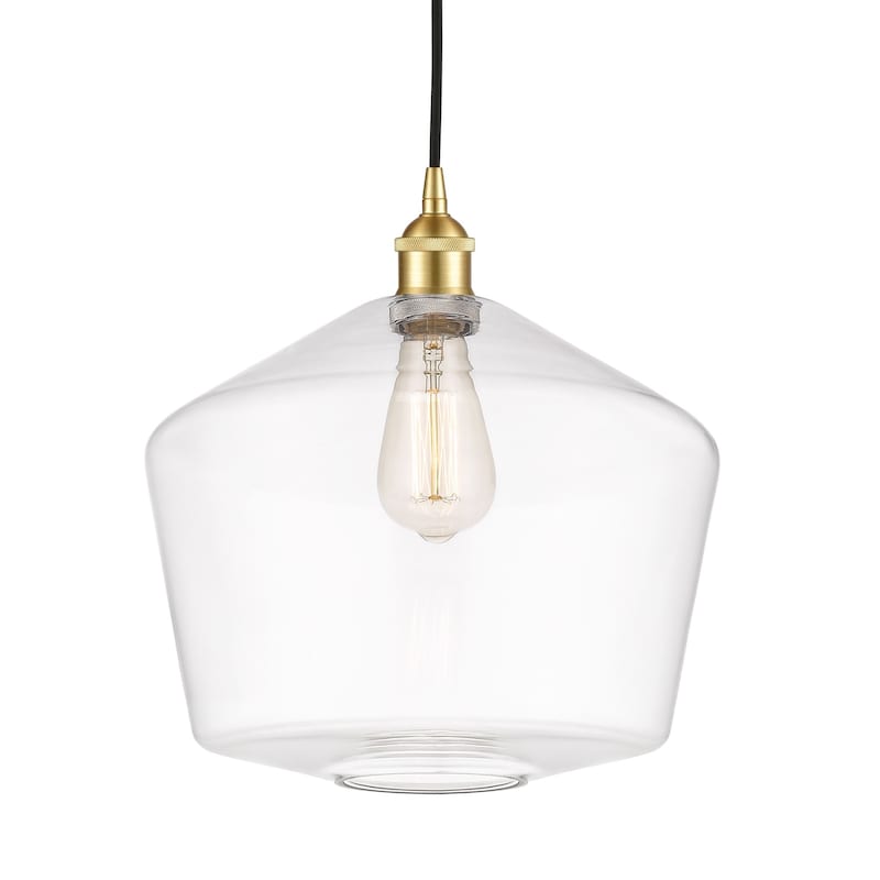 Innovations Lighting 616-1P-14-12 Cindyrella Pendant Cindyrella 12" - Satin Gold / Clear
