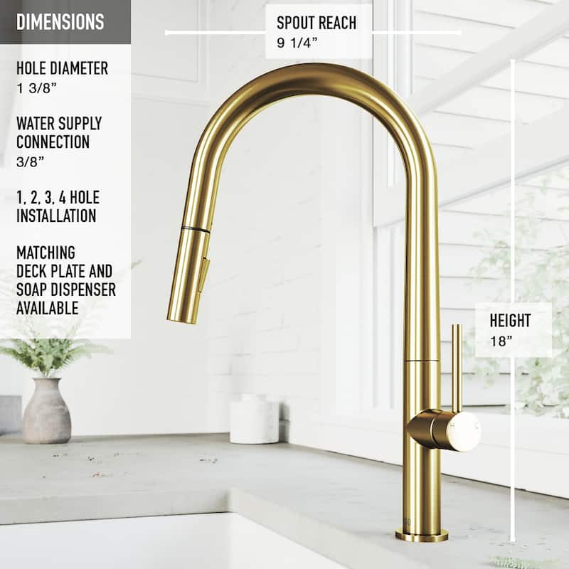 VIGO Greenwich Pull-Down Spray Kitchen Faucet