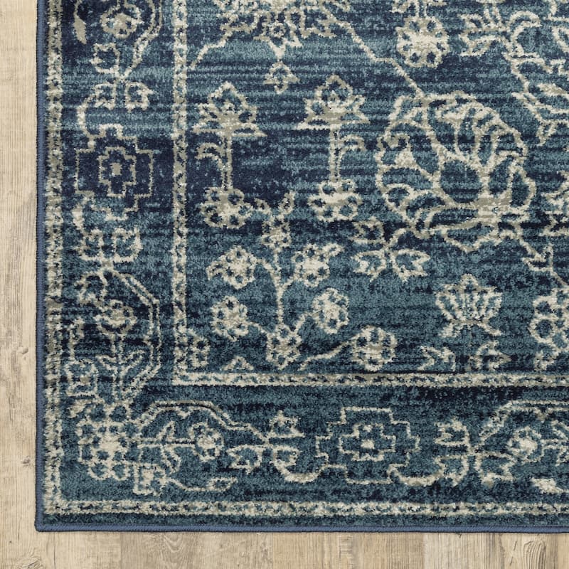 Vista Home Hyvinge Navy/ Beige Rug