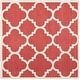 preview thumbnail 55 of 86, SAFAVIEH Handmade Cambridge Rosy Modern Moroccan Wool Rug 6' Square - Rust/Ivory