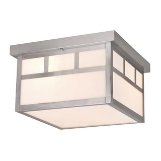 Vaxcel Lighting Mission 2 Light Flush Mount Outdoor Ceiling Fixture ...