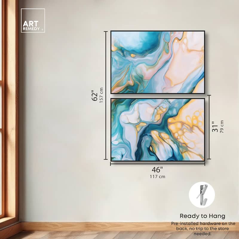 Visions Pastel III Canvas Set of 2 by Art Remedy