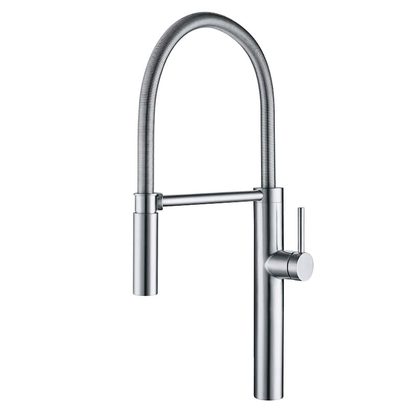 Franke PES-SPX Pescara 1.75 GPM Single Hole Pre-Rinse Kitchen Faucet - Stainless Steel 304