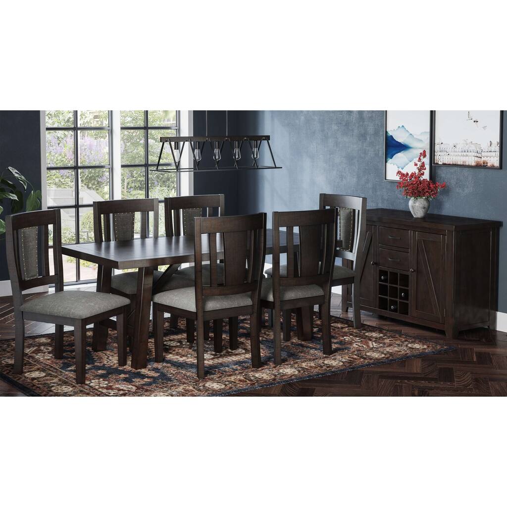 American Rustics Upholstered Slatback Chair (Set of 2) by Jofran