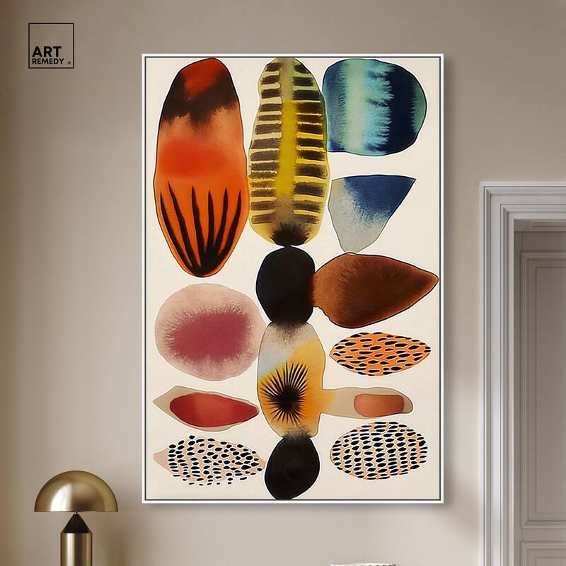 Assembled Pieces I Canvas by Art Remedy