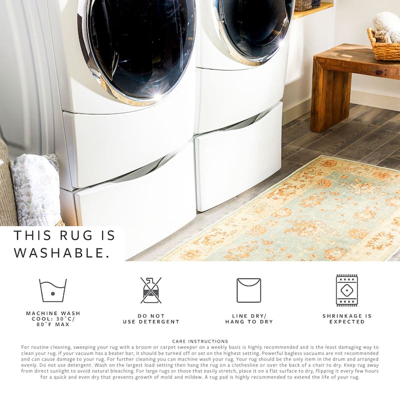 Livabliss Leicester Persian Machine Washable Area Rug