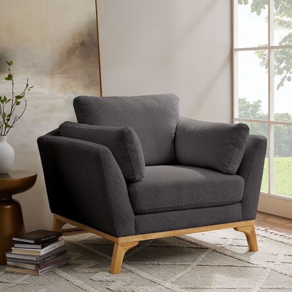 VANOMi 41.7 Modern Flared Arm Accent Chair On Sale Bed Bath Beyond 39723098