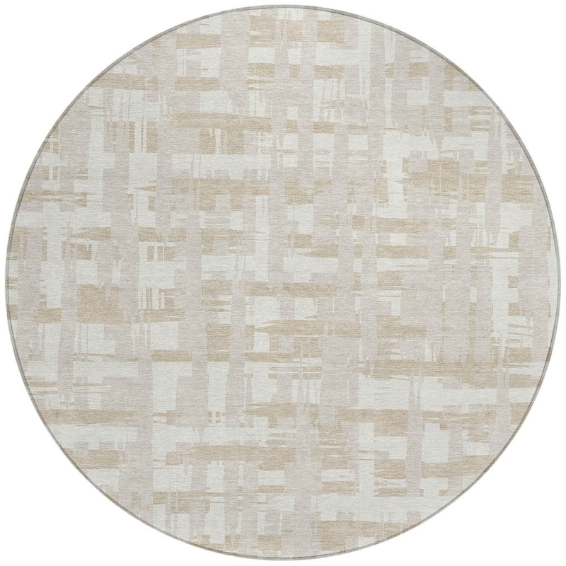 HomeRoots Striped Transitional Rectangle Outdoor Rug