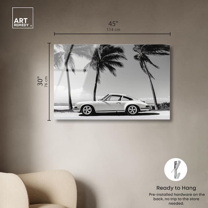 Analog Vintage Car Acrylic by Art Remedy, Ready to Hang