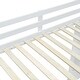 preview thumbnail 7 of 18, Eye-catching Design Full Size Loft Bed with large shelves, Desk and LED Light, Maximum storage space, Versatility galore, White