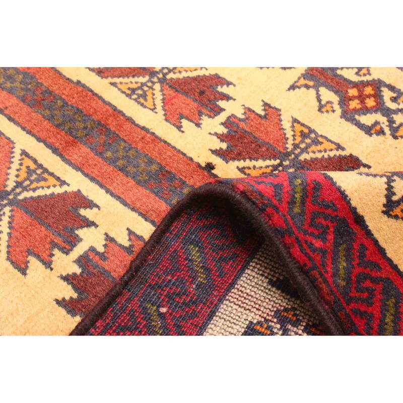 ECARPETGALLERY Hand-knotted Teimani Beige Wool Rug - 2'8 x 4'6