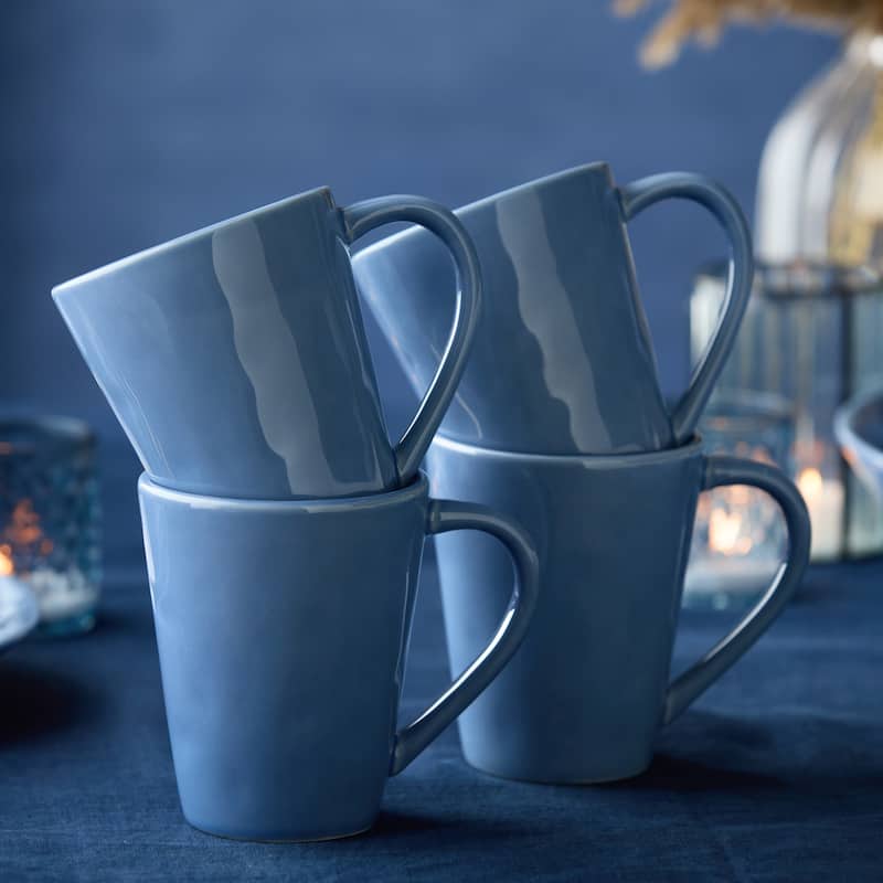 Certified International Cloudy Sky 18 oz. Mugs,Set of 4 - 5.5"W x 4"D x 5"H