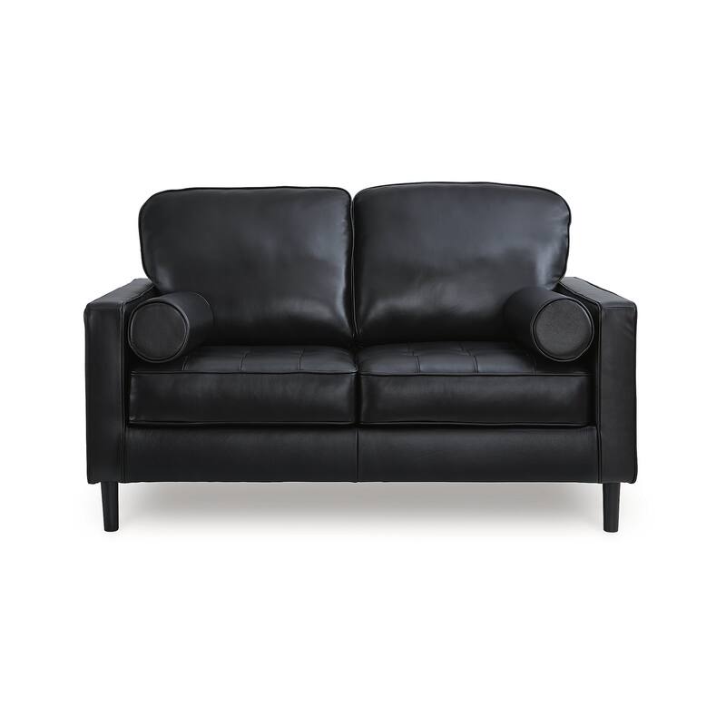 Signature Design by Ashley Bryceview Black Loveseat - 61" W x 38" D x 39" H
