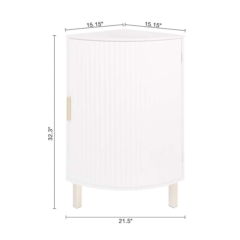 Lifestorey Dorion Corner Channel Front Cabinet