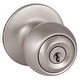 preview thumbnail 4 of 4, Design House Ball Keyed Entry Door Knob Satin Nickel