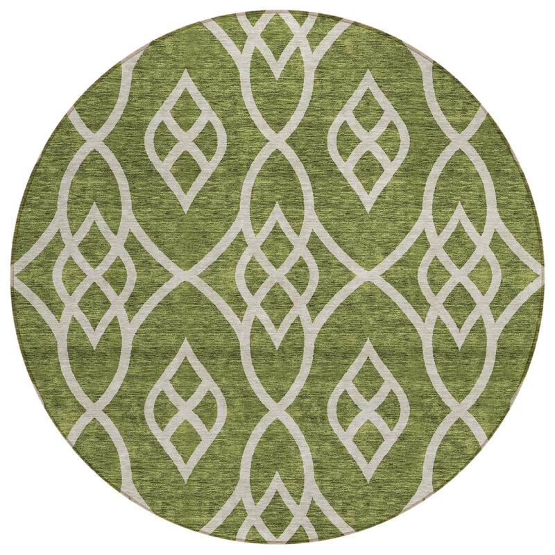 Machine Washable Indoor/ Outdoor Chantille Trellis Modern Rug