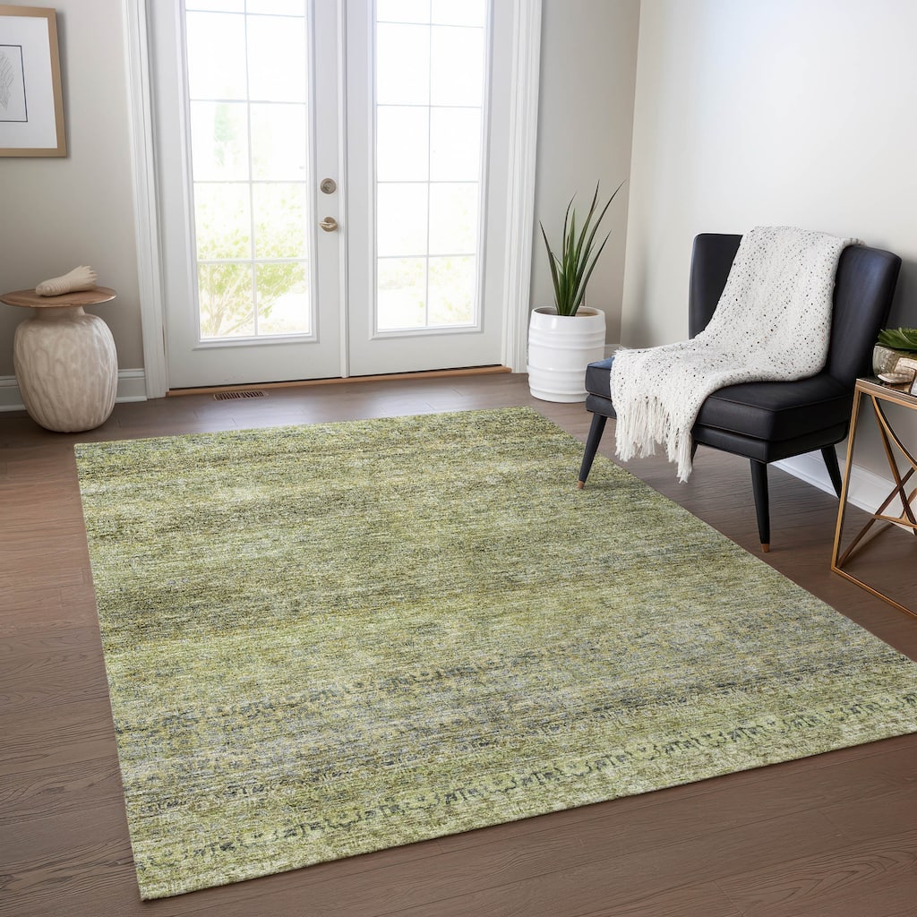 Machine Washable Indoor/ Outdoor Ombre Chantille Rug